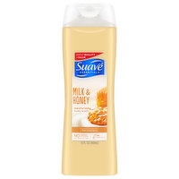 Suave Body Wash, Milk & Honey, Moisturing, 15 Fluid ounce
