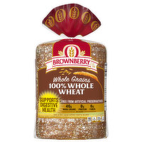 Brownberry Bread, 100% Whole Wheat, 24 Ounce