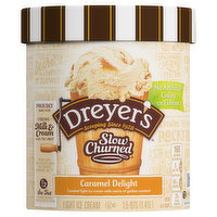 Dreyer's Ice Cream, Light, Caramel Delight, 1.5 Quart