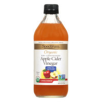 Spectrum Unfiltered Organic Raw Unpasteurized Apple Cider Vinegar, 16 Fluid ounce