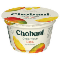 Chobani Yogurt, Greek, Low-Fat, Mango On the Bottom