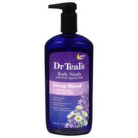 Dr Teal's Body Wash, with Pure Epsom Salt, Sleep Blend, with Melatonin & Essential Oils, 24 Fluid ounce