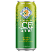 Sparkling Ice  + Caffeine Citrus Twist Sparkling Water, 16 Fluid ounce