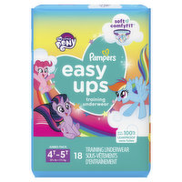 Pampers Pants EASYUP 4T5T JUMBO GIRL 3/18, 18 Each