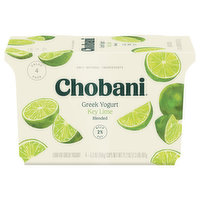 Chobani Yogurt, Greek, Low-Fat, Key Lime, Blended, Value 4 Pack, 4 Each