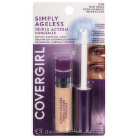 CoverGirl Simply Ageless Concealer, Triple Action, Buff Beige 330, 0.24 Fluid ounce
