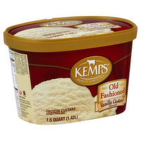 Kemps Frozen Custard, Vanilla Custard Flavored, 1.5 Quart