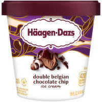 Haagen Dazs Double Belgian Chocolate Chip Ice Cream, 14 Fluid ounce