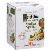 Ketel One Botanical Vodka Spritz, Peach & Orange Blossom, 4 Each