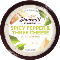 Stonemill Kitchens Spicy Pepper & Three Cheese Premium Dip, 10 Ounce