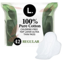 L. Ultra Thin Ultra Thin Pads with Wings, Regular, 42 Each