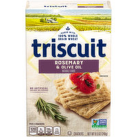 TRISCUIT Rosemary & Olive Oil Whole Grain Wheat Crackers, 8.5 Ounce