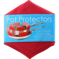 SCHROEDER & TREMAYNE Pot Protectors, Red, 2 Each