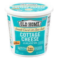 Old Home Cottage Cheese, Small Curd with Sea Salt, 4% Milkfat Minimum, 22 Ounce