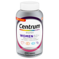 Centrum Silver Multivitamin/Multimineral, Women 50+, Tablets, 200 Each