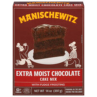 Manischewitz Cake Mix, Extra Moist Chocolate, 14 Ounce