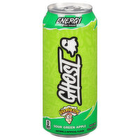 Ghost Energy Drink, Zero Sugar, Sour Green Apple, Warheads, 16 Fluid ounce