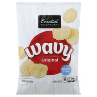 Essential Everyday Potato Chips, Original, Wavy, 9 Ounce