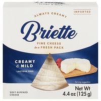 Briette Cheese, Soft-Ripened, Creamy & Mild, 4.4 Ounce