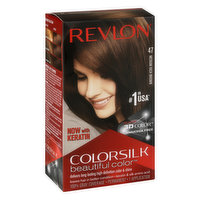 Colorsilk Beautiful Color Permanent Hair Color, 47 Medium Rich Brown, 1 Each