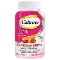 Caltrate Bone Health, Gummy Bites, Black Cherry, Orange & Strawberry, 50 Each