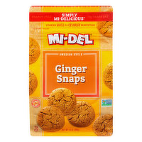 Mi-Del Ginger Snaps, Swedish Style, 10 Ounce
