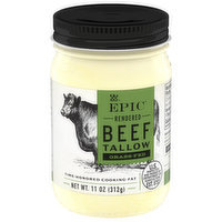 Epic Beef Tallow, Rendered, Grass-Fed, 11 Ounce