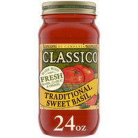 Classico Traditional Sweet Basil Pasta Sauce, 24 Ounce