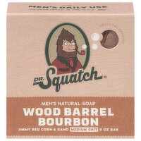 Dr. Squatch Natural Soap, Wood Barrel Bourbon, Men's, 5 Ounce