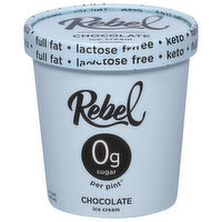 Rebel Ice Cream, Chocolate, 1 Pint