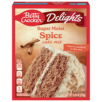 Betty Crocker Delights Cake Mix, Spice, Super Moist, 13.25 Ounce