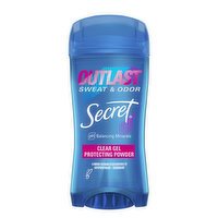 Secret Outlast Outlast Clear Gel Antiperspirant Deodorant for Women, Protecting Powder 3.4 oz, 2.6 Ounce