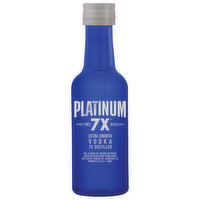 Platinum 7X Vodka, Extra Smooth, 7x Distilled, 50 Millilitre