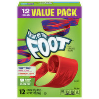Fruit by the Foot Fruit Flavored Snacks, Berry, Strawberry, Value Pack, Variety Pack, 12 Each