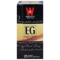 Wissotzky Tea Black Tea, Earl Grey, Tea Bags, 25 Each