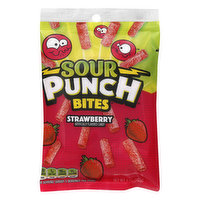 Sour Punch Bites, Strawberry Fruit Flavor Chewy Candy, 5 Ounce