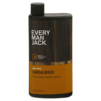 Every Man Jack Body Wash, Sandalwood, 16.9 Fluid ounce