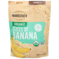 Woodstock Slices of Banana, Organic, Value Size, 32 Ounce