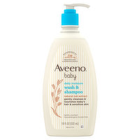 Aveeno Baby Wash & Shampoo, Daily Moisture, Natural Oat Extract, 18 Fluid ounce