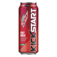 Mountain Dew KickStart Juice Drink, Fruit Punch Flavored, Energizing, 1 Each