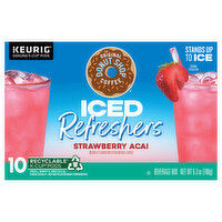 The Original Donut Shop Beverage Mix, Strawberry Acai, Iced Refreshers, K-Cup Pods, 10 Each