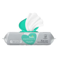 Pampers Expressions Baby Wipes Expressions Fragrance Free 1X Pop-Top Packs 56 Count, 56 Each