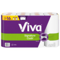 Viva Signature Cloth Towels, 1-Ply, 8 Each