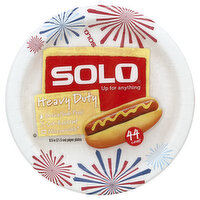 Solo Paper Plates, Heavy Duty, 8.5 Inch, 44 Each