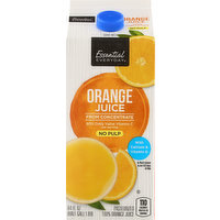Essential Everyday Orange Juice, From Concentrate, No Pulp, 64 Ounce