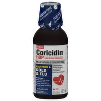 Coricidin Cold & Flu, Nighttime, Maximum Strength, Cherry, 12 Fluid ounce