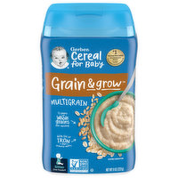 Gerber Grain & Grow Cereal for Baby, MultiGrain, Sitter, 8 Ounce