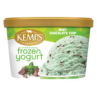 Kemps Kemps Smooth & Creamy Lowfat Mint Chocolate Chip Frozen Yogurt, 1.5 Quart