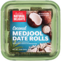 Bard Valley Natural Delights Coconut Medjool Date Rolls, 12 Ounce