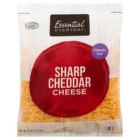 Essential Everyday Cheese, Sharp Cheddar, Classic Cut, 32 Ounce